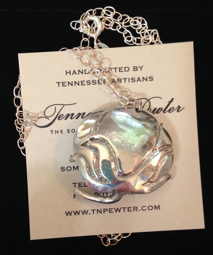 Tennessee Cotton Boll Pendant