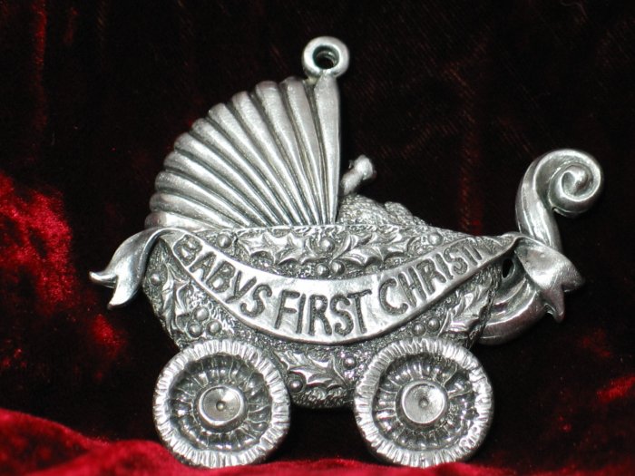 Baby's First Christmas Carriage Ornament C0111