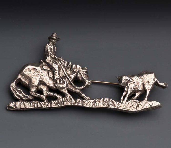 Cutting Horse Pin C141